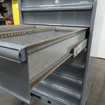 9 Drawer Industrial Parts Tool Storage Shop Cabinet 28" x 28" x 60" H (Painted)
