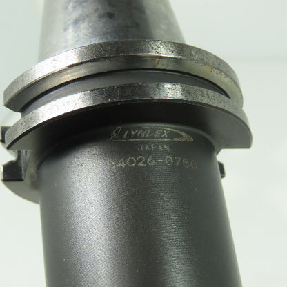 Lyndex C4026-0750 CAT40 Taper Shank End Mill Tool Holder 3" Projection 3/4" Bore