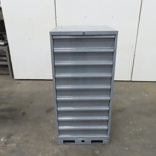 Lista 9 Drawer Industrial Parts Tool Storage Shop Cabinet 28" x 28" x 60" H