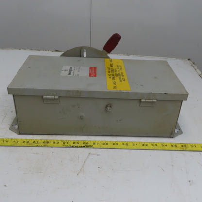 Westinghouse JHFN362 60A 3 Pole 600V Fused Safety Disconnect Switch Type 12