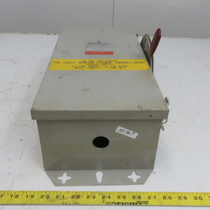 Westinghouse JHFN362 60A 3 Pole 600V Fused Safety Disconnect Switch Type 12