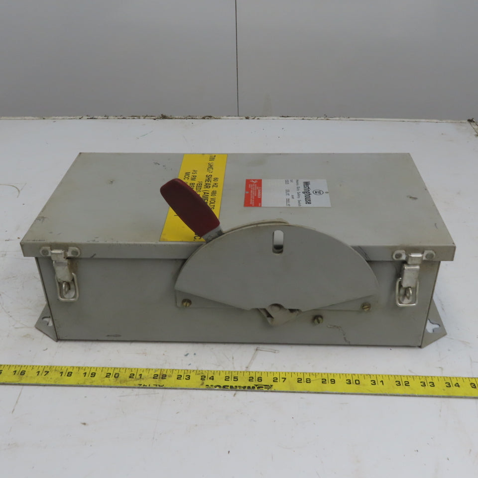 Westinghouse JHFN362 60A 3 Pole 600V Fused Safety Disconnect Switch Type 12