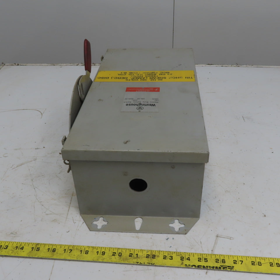 Westinghouse JHFN362 60A 3 Pole 600V Fused Safety Disconnect Switch Type 12