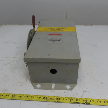 Westinghouse JHFN362 60A 3 Pole 600V Fused Safety Disconnect Switch Type 12