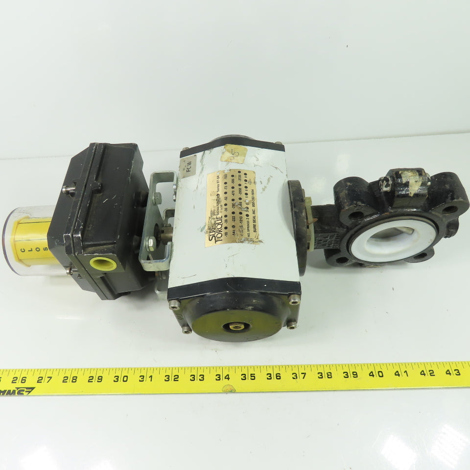 Sure Torque ST-SR-103 FMYB-5120 Moniteur Pneumatic Actuator W/2" Butterfly Valve