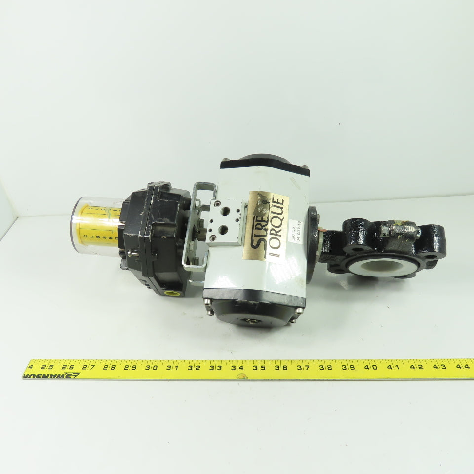 Sure Torque ST-SR-103 FMYB-5120 Moniteur Pneumatic Actuator W/2" Butterfly Valve