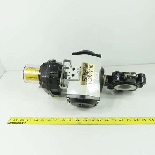 Sure Torque ST-SR-103 FMYB-5120 Moniteur Pneumatic Actuator W/2" Butterfly Valve