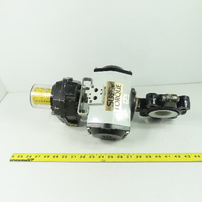 Sure Torque ST-SR-103 FMYB-5120 Moniteur Pneumatic Actuator W/2" Butterfly Valve