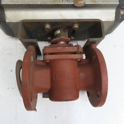 Flowserve B125S10 Pneumatic Valve Actuator 150PSI 2" Flanged Durco Ball Valve