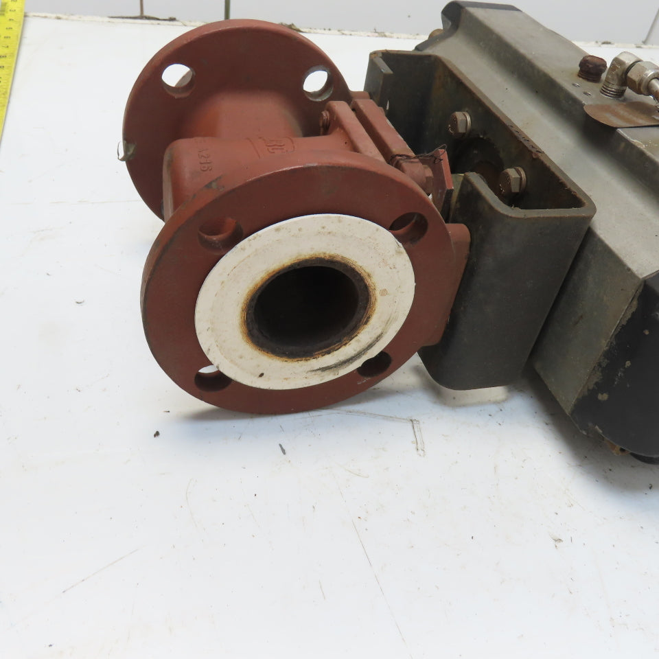 Flowserve B125S10 Pneumatic Valve Actuator 150PSI 2" Flanged Durco Ball Valve