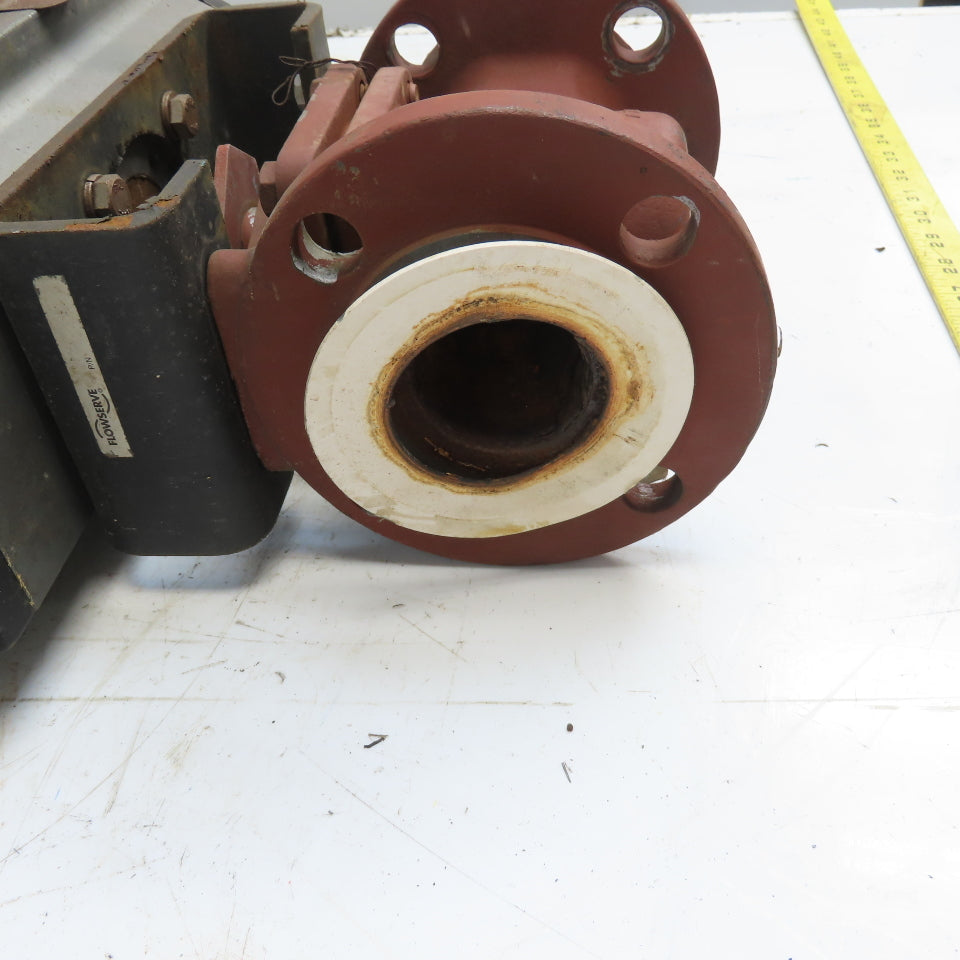 Flowserve B125S10 Pneumatic Valve Actuator 150PSI 2" Flanged Durco Ball Valve