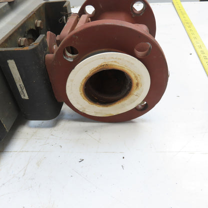Flowserve B125S10 Pneumatic Valve Actuator 150PSI 2" Flanged Durco Ball Valve