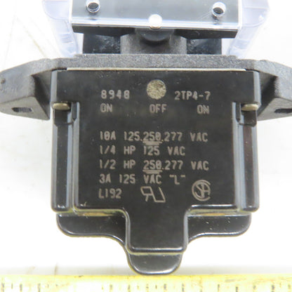 Honeywell 2TP4-7 125-250-277V 3 Position Momentary Contact On-Off-On