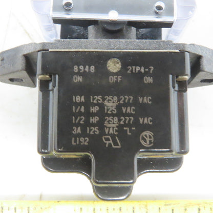 Honeywell 2TP4-7 125-250-277V 3 Position Momentary Contact On-Off-On