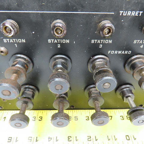 Hydraulic Turret Control Operator Panel Valves From Hardinge DSM-A Turret Lathe