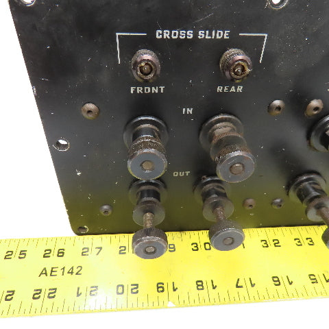 Hydraulic Turret Control Operator Panel Valves From Hardinge DSM-A Turret Lathe