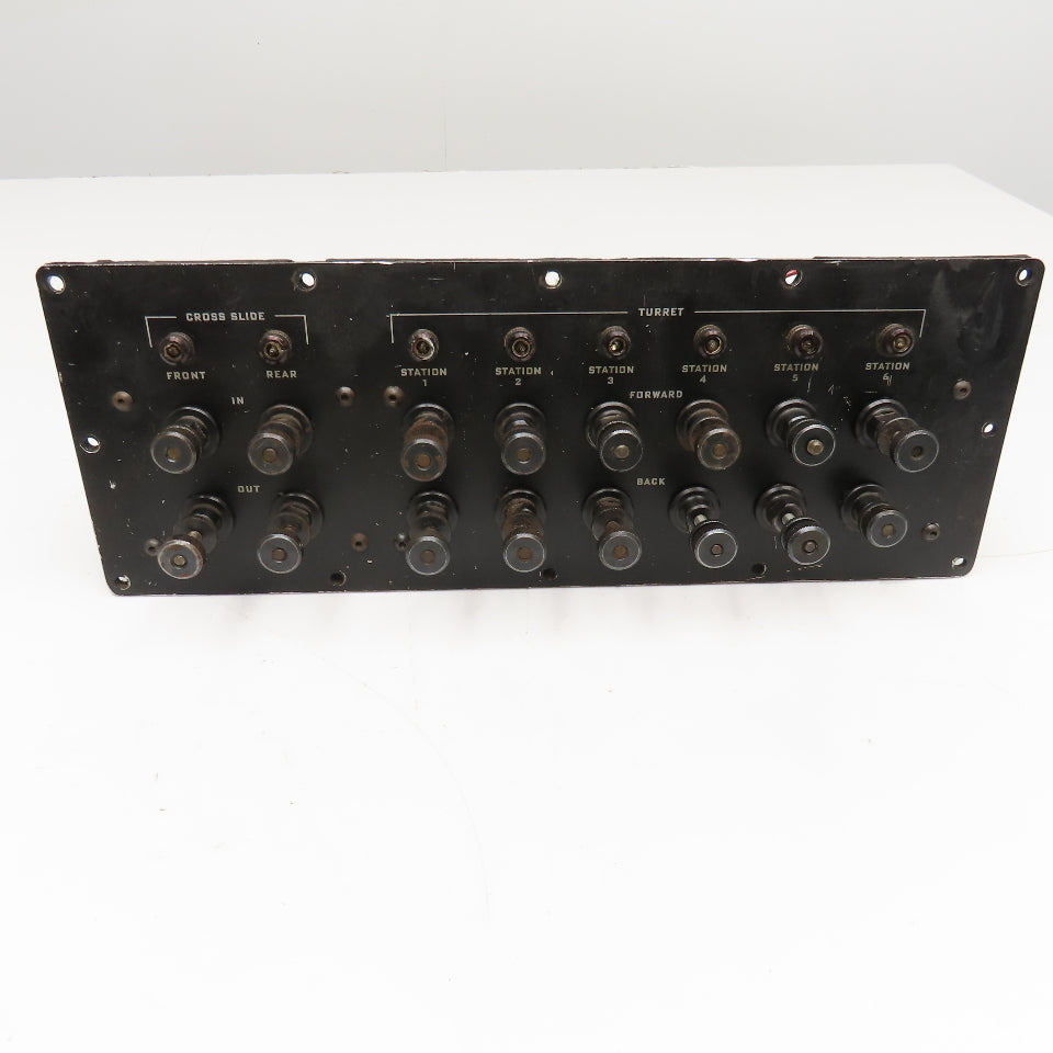 Hydraulic Turret Control Operator Panel Valves From Hardinge DSM-A Turret Lathe