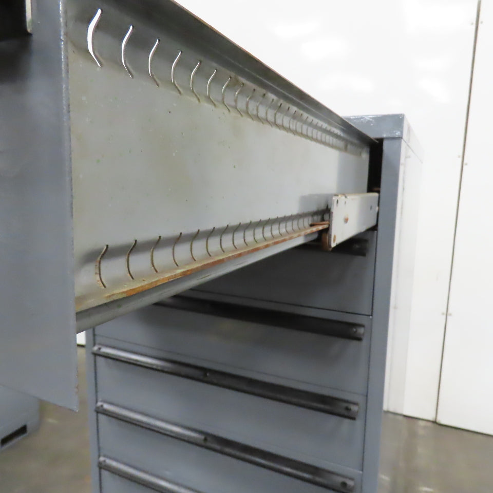 9 Drawer Industrial Parts Tool Storage Shop Cabinet 28" x 28" x 60" H (Painted)