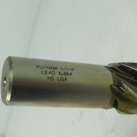 PUTNAM 94256 End Mill Cutter 1-1/4" Dia. Lead 6.864
