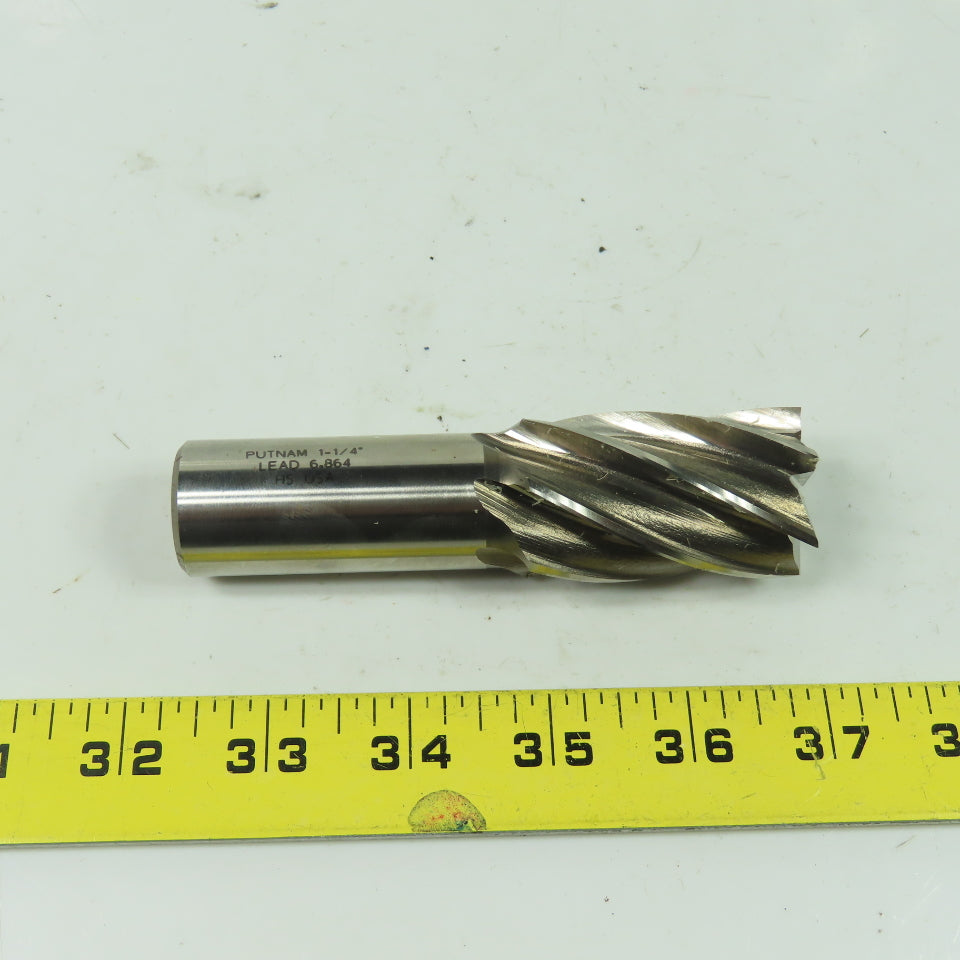 PUTNAM 94256 End Mill Cutter 1-1/4" Dia. Lead 6.864