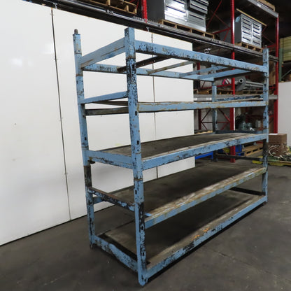 108" W x 39" Deep x 86" H Medium Duty Steel Parts Rack Storage Shelf 5-Tier