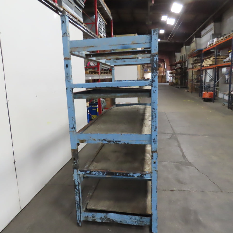 108" W x 39" Deep x 86" H Medium Duty Steel Parts Rack Storage Shelf 5-Tier