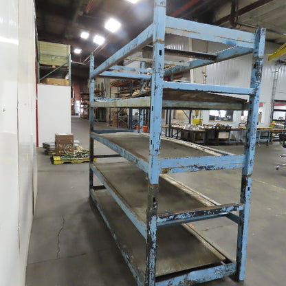108" W x 39" Deep x 86" H Medium Duty Steel Parts Rack Storage Shelf 5-Tier