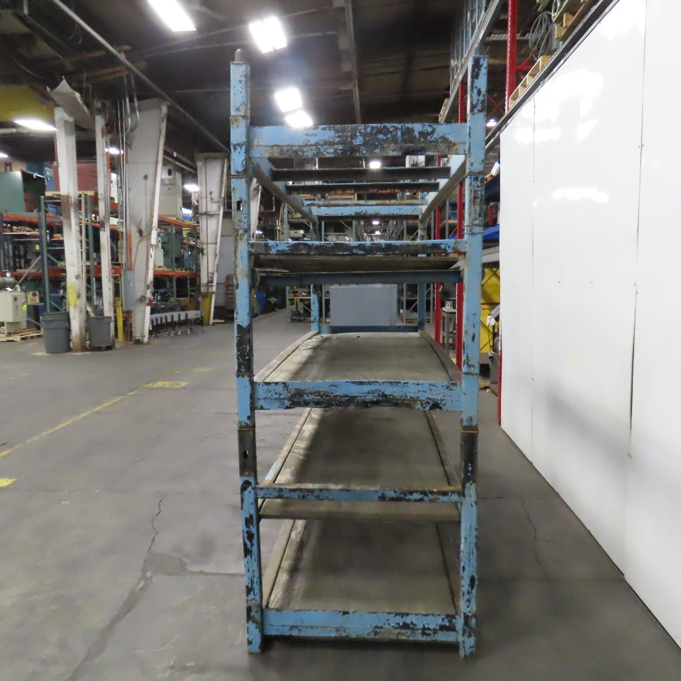 108" W x 39" Deep x 86" H Medium Duty Steel Parts Rack Storage Shelf 5-Tier