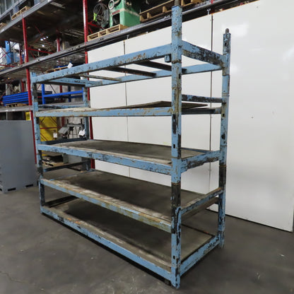 108" W x 39" Deep x 86" H Medium Duty Steel Parts Rack Storage Shelf 5-Tier