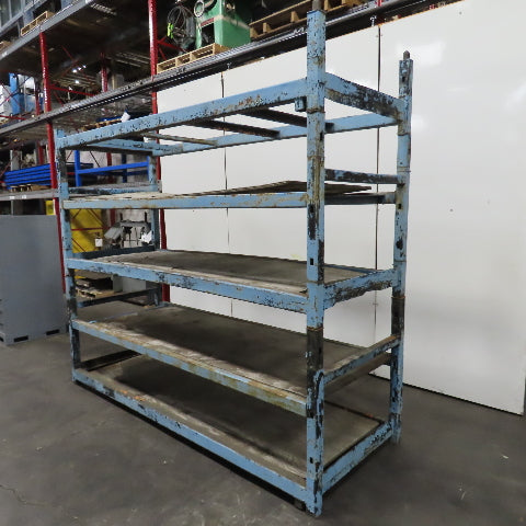 108" W x 39" Deep x 86" H Medium Duty Steel Parts Rack Storage Shelf 5-Tier