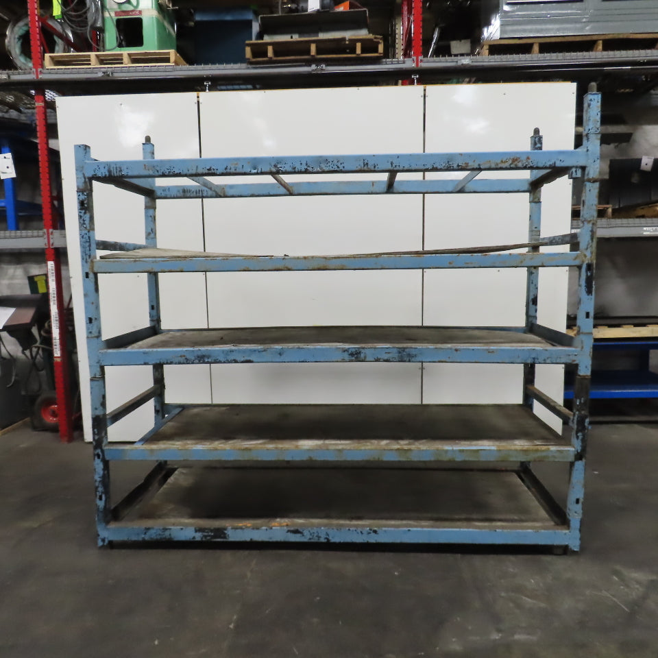 108" W x 39" Deep x 86" H Medium Duty Steel Parts Rack Storage Shelf 5-Tier