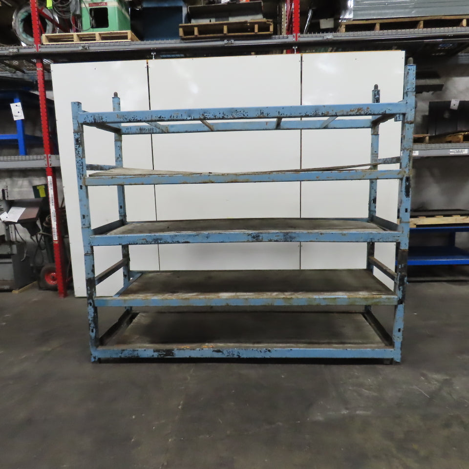 108" W x 39" Deep x 86" H Medium Duty Steel Parts Rack Storage Shelf 5-Tier