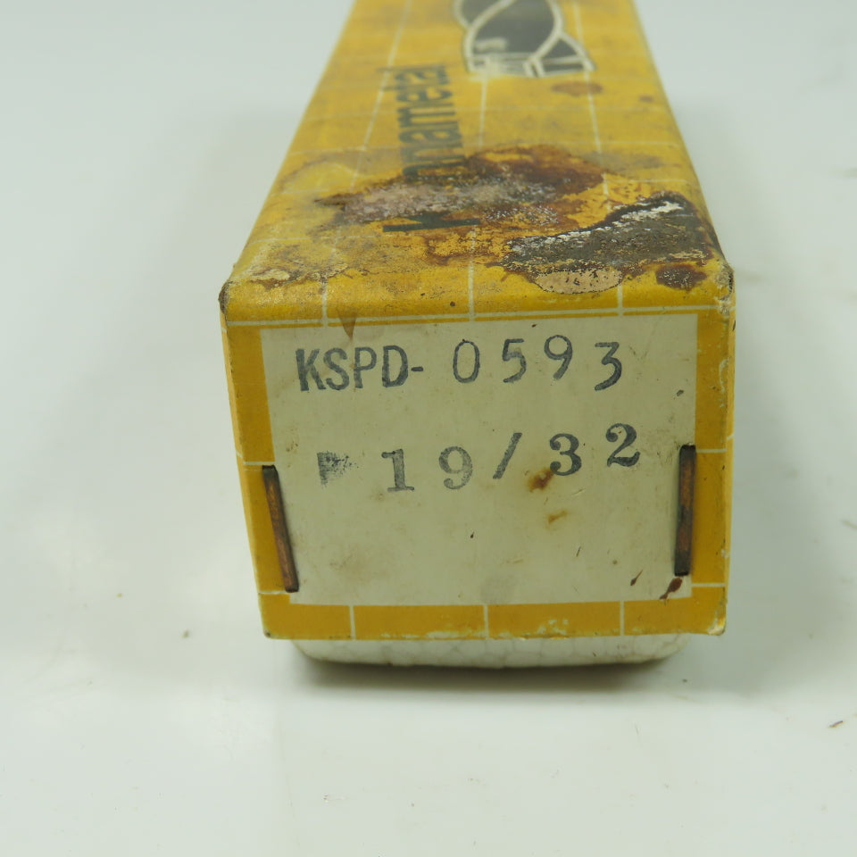 Kennametal KSPD-0593 19/32" Coolant Thru Straight Shank Tin Coated W/Carbide Tip