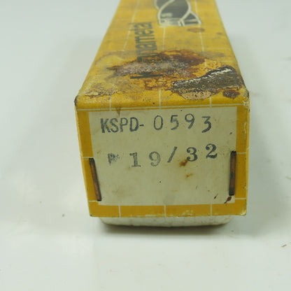 Kennametal KSPD-0593 19/32" Coolant Thru Straight Shank Tin Coated W/Carbide Tip