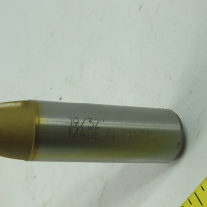Kennametal KSPD-0593 19/32" Coolant Thru Straight Shank Tin Coated W/Carbide Tip