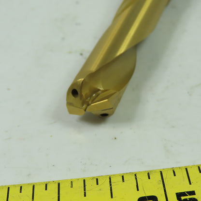 Kennametal KSPD-0593 19/32" Coolant Thru Straight Shank Tin Coated W/Carbide Tip