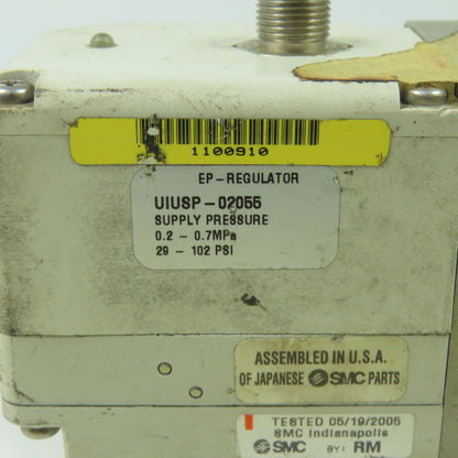 SMC UIUSP-02055 Pneumatic Regulator 29-102psi 0.2-0.7mpA