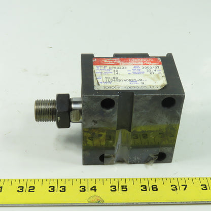 Toyooki TC-SB-1LD40B140N25-M 40mm Bore Double Act Hydraulic Cylinder 25mm Stroke