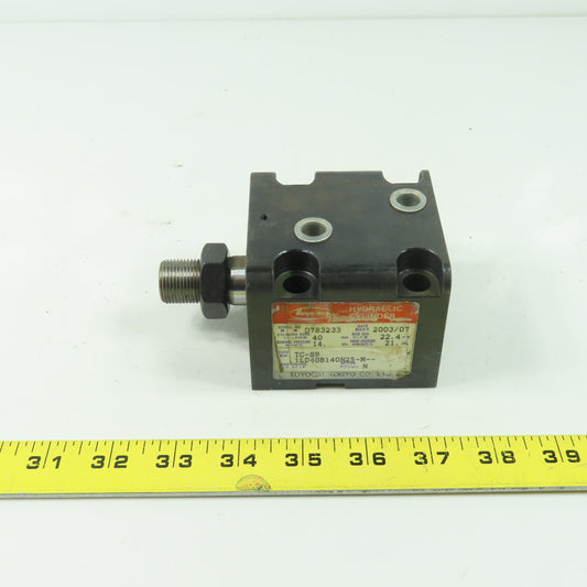 Toyooki TC-SB-1LD40B140N25-M 40mm Bore Double Act Hydraulic Cylinder 25mm Stroke