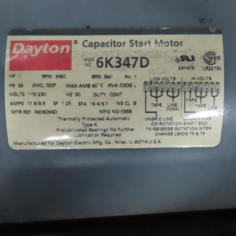 Dayton 4C108 1HP Floor/Ceiling Mount Fume Collector Extraction Arm 115/230V 1PH