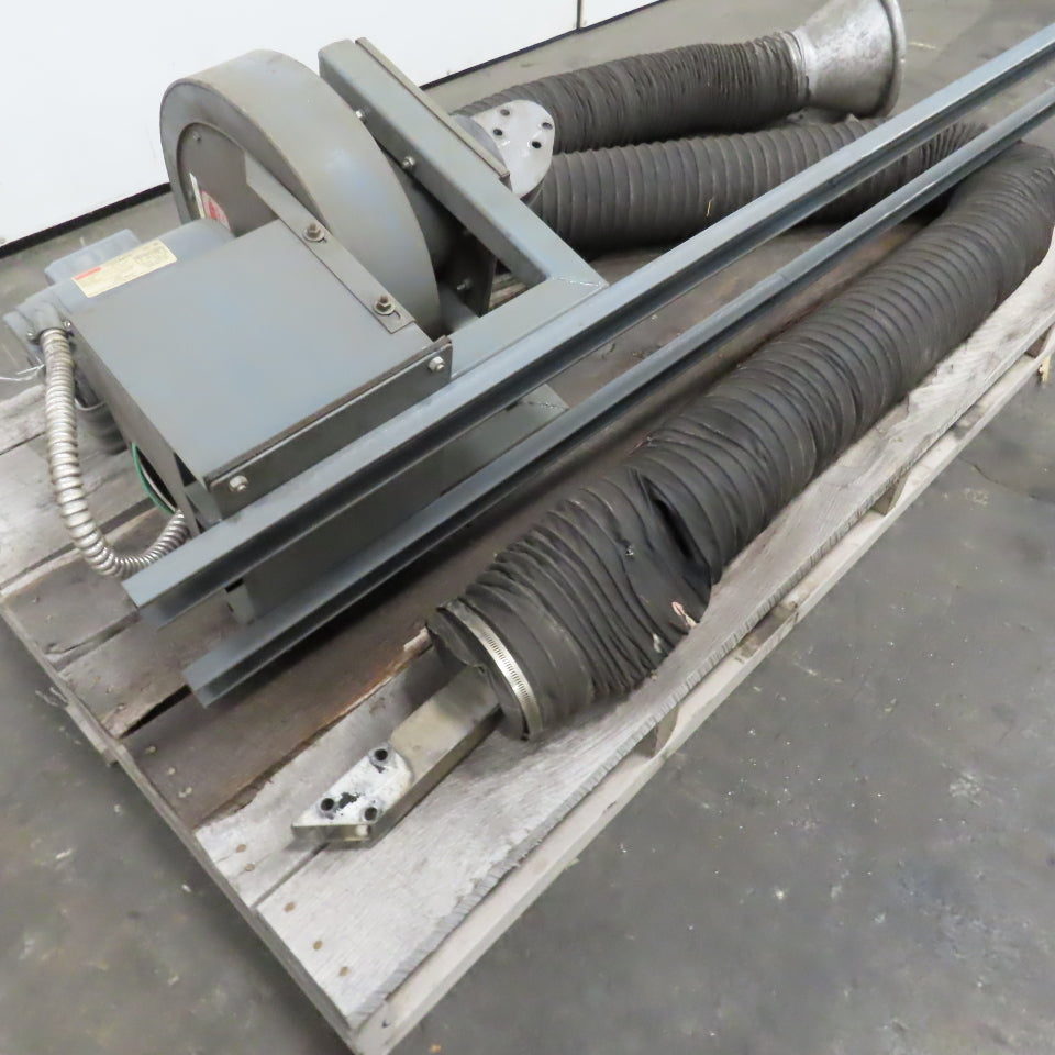 Dayton 4C108 1HP Floor/Ceiling Mount Fume Collector Extraction Arm 115/230V 1PH
