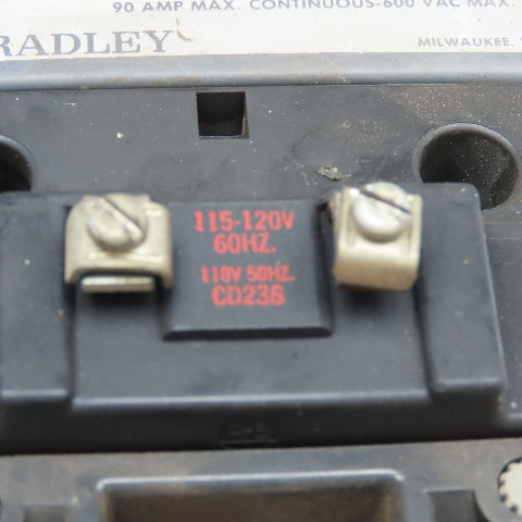 Allen Bradley 500F-DOA930 Size 3 Motor Starter 600V 50Hp Max 115/120V Coil