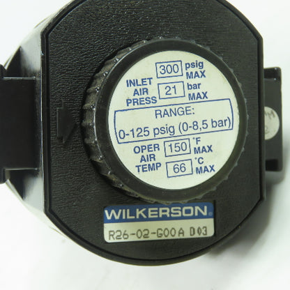 R26-02-G00 Pneumatic Regulator 125PSI 1/4" NPT