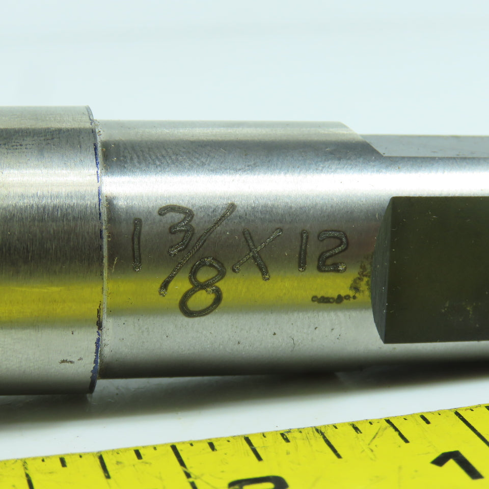 Besly 1-3/8"-12 HS Hand Bottoming Tap 6 Straight Flute 6" OAL 7/8" Shank