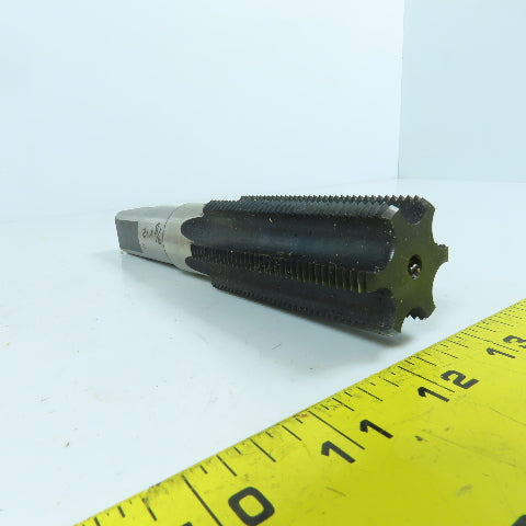 Besly 1-3/8"-12 HS Hand Bottoming Tap 6 Straight Flute 6" OAL 7/8" Shank