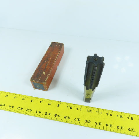 Besly 1-3/8"-12 HS Hand Bottoming Tap 6 Straight Flute 6" OAL 7/8" Shank