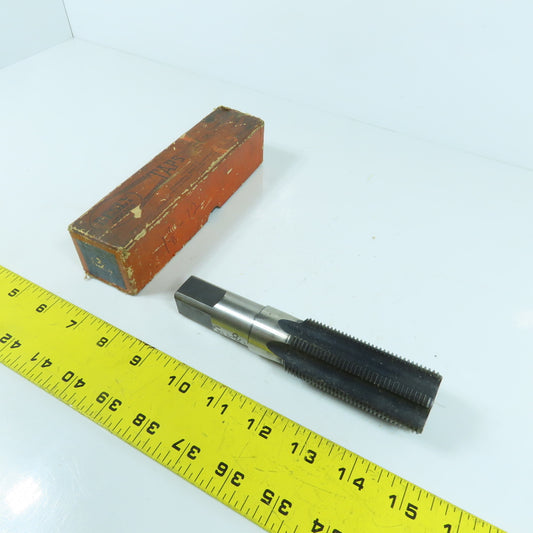 Besly 1-3/8"-12 HS Hand Bottoming Tap 6 Straight Flute 6" OAL 7/8" Shank