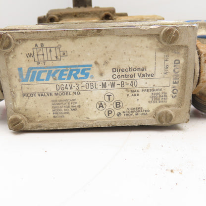 Vickers CT5 060A C MWB Solenoid Controlled Relief Valve 500-2000PSI