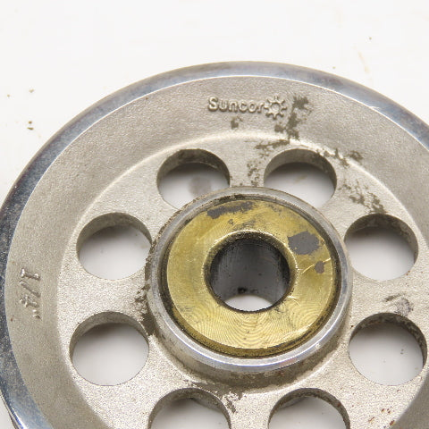 Suncor 4" x 1/4" U-Groove Sheave 5/8" Brass Bushing Bore Lot Of 2