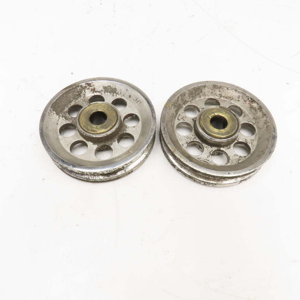 Suncor 4" x 1/4" U-Groove Sheave 5/8" Brass Bushing Bore Lot Of 2